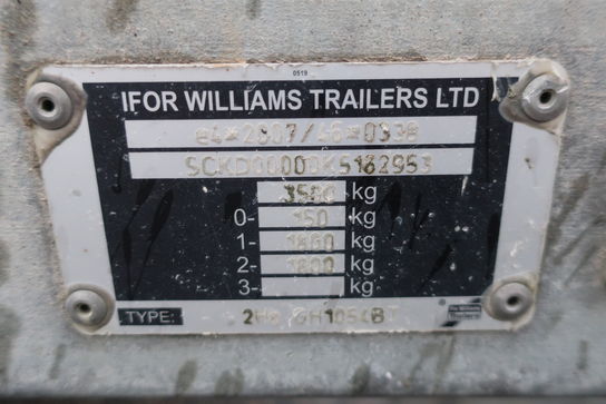 Maskintrailer IFOR WILLIAMS GH1054BT-S