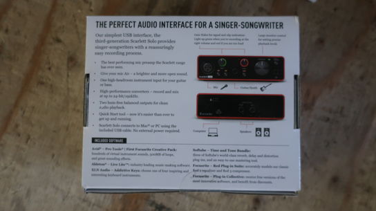 Audio interface FOCUSRITE Scarlett Solo