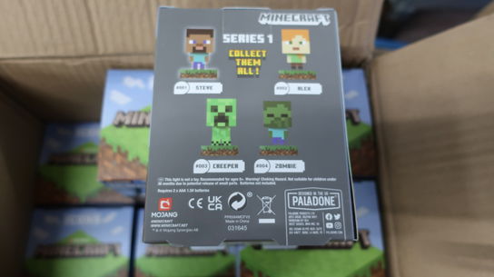 10 stk. figur PALADONE ICONS Minecraft Steve Light