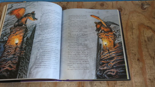 Bog "Harry Potter and the Prisonor of Azkabak" med illustrationer