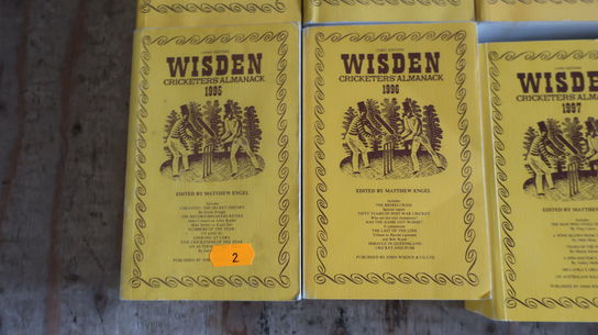 Bogsamling WISDEN Cricketers Almanack 1990 - 1999