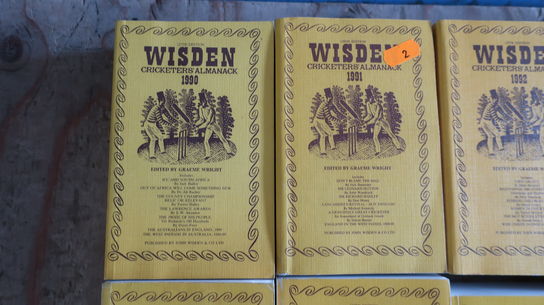 Bogsamling WISDEN Cricketers Almanack 1990 - 1999