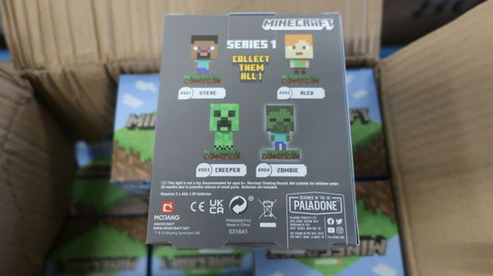 10 stk. figur PALADONE ICONS Minecraft Zombie Light