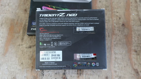 2 x 32 GB RAM GSKILL TridentZ Neo kit DDR4 3600 MHz