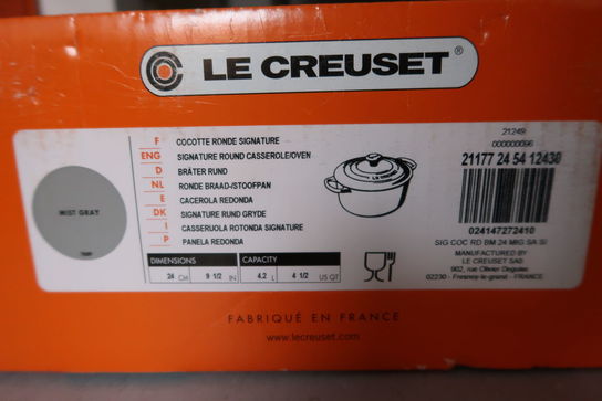 Gryde LE CREUSET 4.2L. Grå