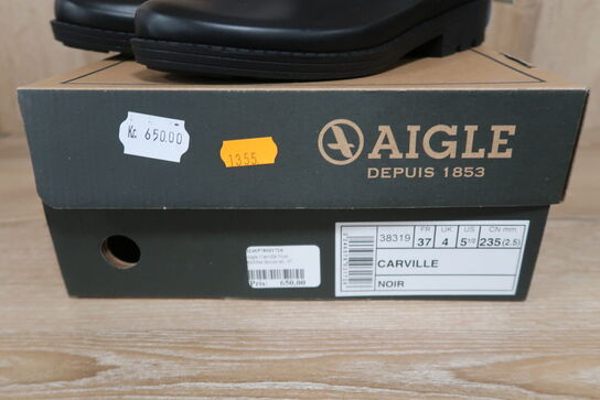 Aigle Carville Noir Rubber Boots str. 37