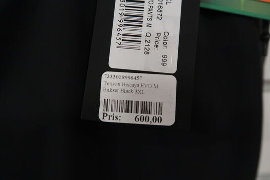 Tenson Biscaya Evo Pants M Fv. 999 Black Str. 3XL