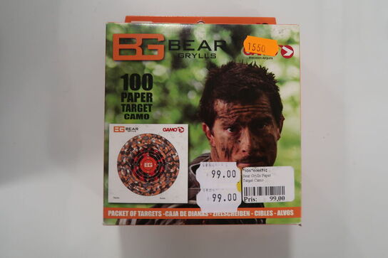 4 pk. Bear Grylls Paper Target Camo