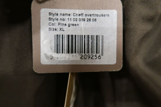 Crieff overtrousers - Str. XL