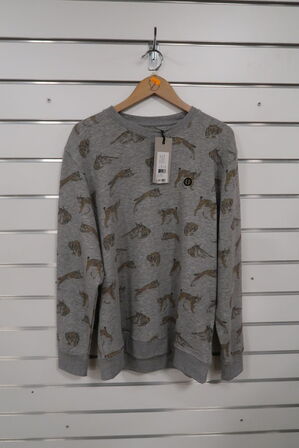 Chevalier Wildcat Sweatshirt Men, L Grey Lynx Melange