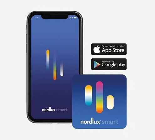 5 stk. nordlux carina smart m. app styring 3-kit børstet sort(ubrugt)