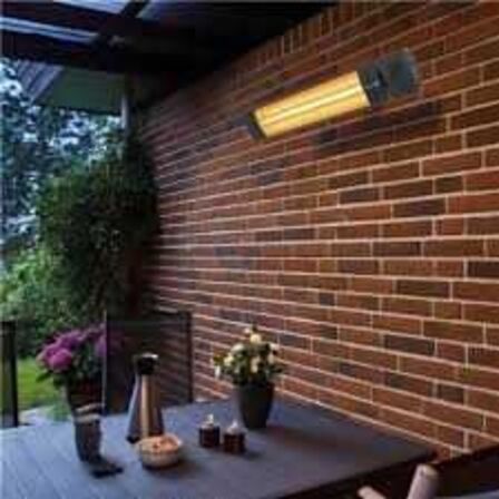 Heat1 Eco pro-line terrassevarmer, infrarød, bluetooth, 2000W, sort 