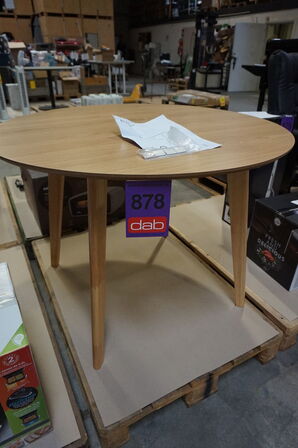 Roxby spisebord rundt Ø: 105 cm Eg-look 