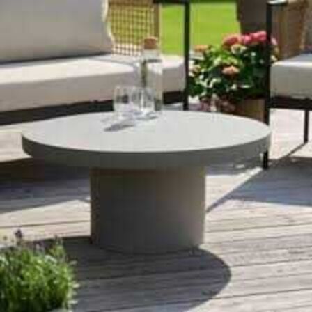 Berlin Lounge/havebord Ø: 78 cm Fibercement 
