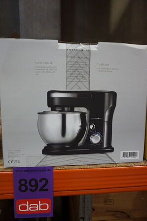 Køkkenchef køkkenmaskine 5 liter 1300W sort 