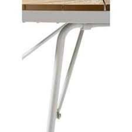 Kerteminde teak - nonwood havebord Ø150 cm, hvidt stel