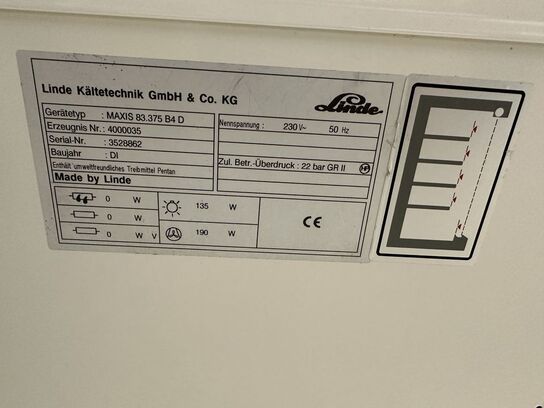 6-fags køledesk, Linde MAXIS 83 375 B4 D