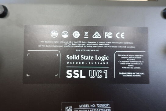 Kontrolflade SOLID STATE LOGIC 726580X1