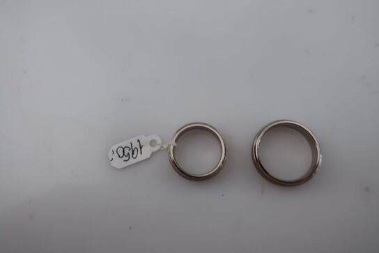 2 stk. ringe i titanium