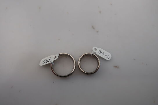 2 stk. ringe i titanium