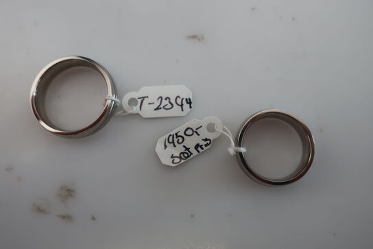 2 stk. ringe i titanium