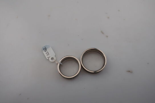 2 stk. ringe i titanium