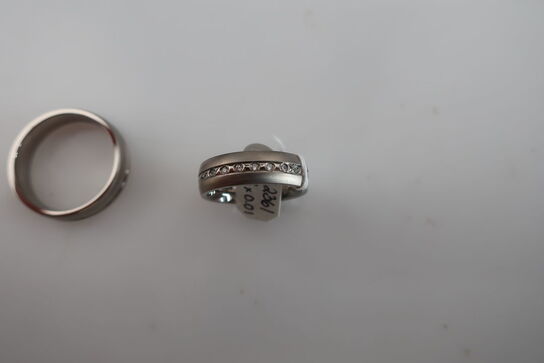 2 stk. ringe i titanium