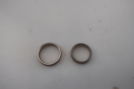 2 stk. ringe i titanium