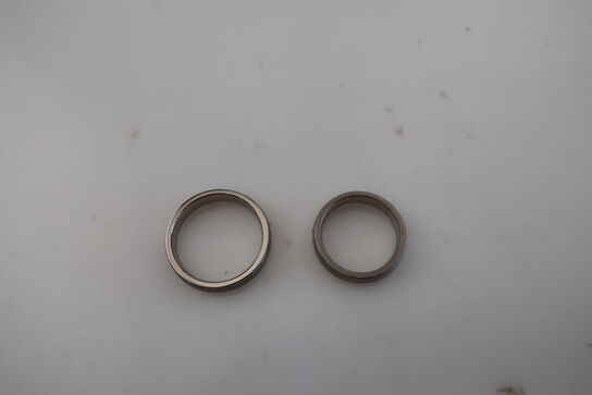 2 stk. ringe i titanium