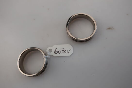 2 stk. ringe i titanium