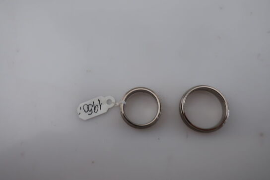 2 stk. ringe i titanium