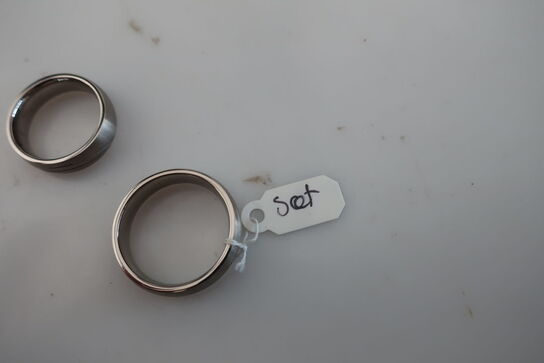 2 stk. ringe i titanium