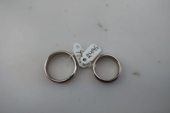 2 stk. ringe i titanium