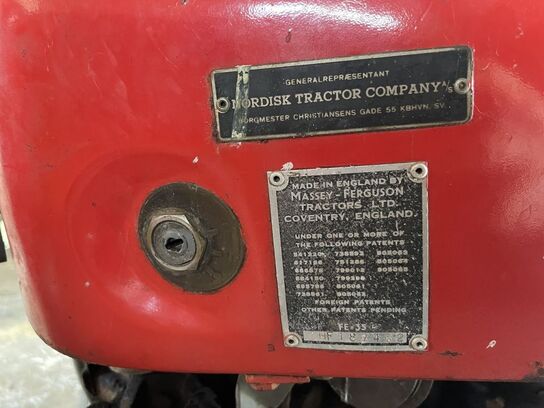 Traktor, MASSEY-FERGUSON 35 inkl. Frontlæsser