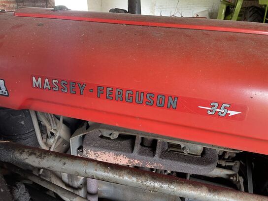 Traktor, MASSEY-FERGUSON 35 inkl. Frontlæsser