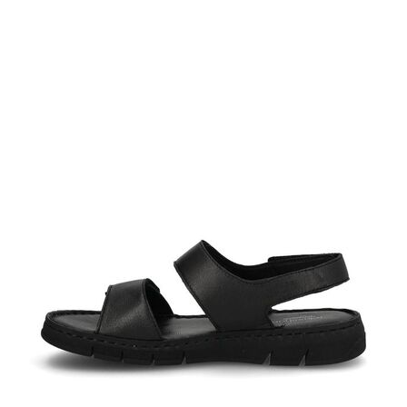 Sort Skind sandal Relaxshoe 937-003 - Str. 36