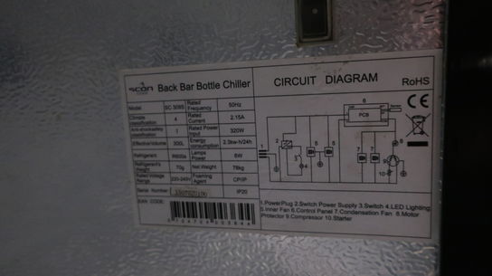 Displaykøleskab SCAN SC 309S