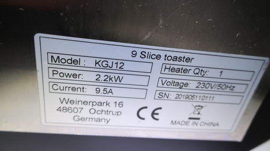 Toaster GGMGASTRO KGJ12