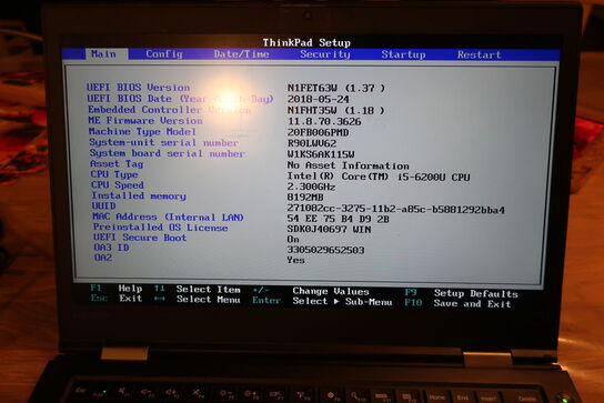 Bærbarcomputer LENOVO Thinkpad X1 Carbon (momsfri)