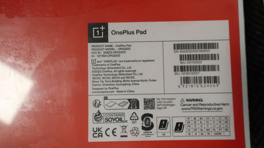 Tablet OnePlus Pad OPD2203