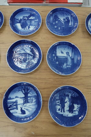 13 pcs. Christmas plates ROYAL COPENHAGEN