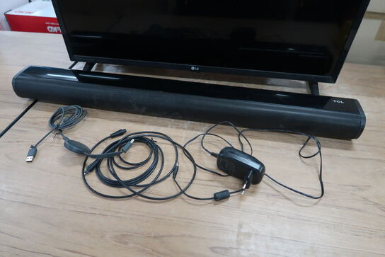 32" LCD TV LG incl. Soundbar and ChromeCast