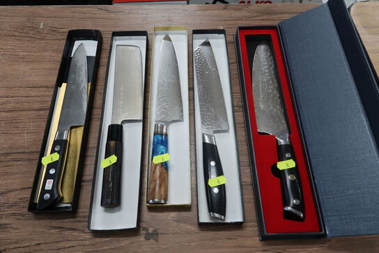 5 pieces. Japanese kitchen knives