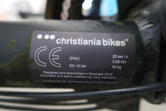 Electric cargo bike CHRISTIANIA BIKES Epac 25km/h