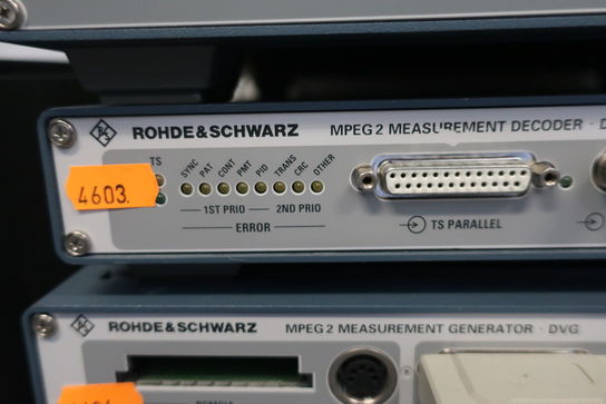 MPEG-2 Measurement Decoder ROHDE & SCHWARZ