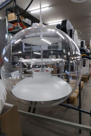 Pendel VERNER PANTON GLOBE Ø50 Hvid