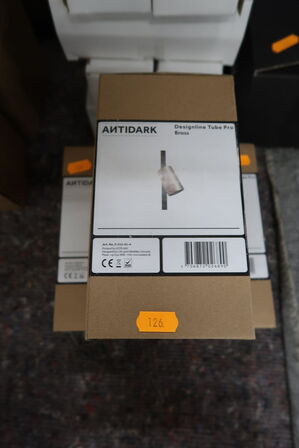 3 stk. spots ANTIDARK Tube PRO messing