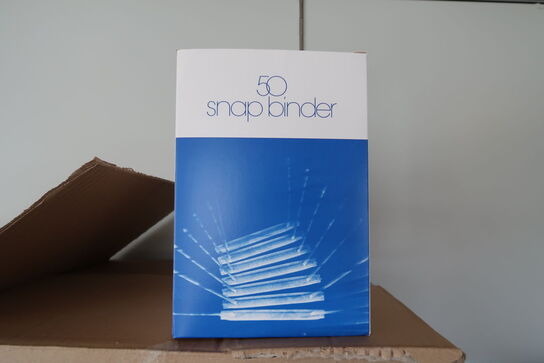 Ca. 8.000 stk. Snap-Binder 80 mm natur 