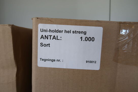 Ca. 14.000 stk. Uni-holder Sort