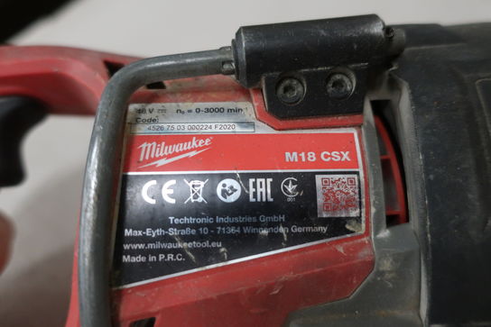 Bajonetsav MILWAUKEE M18 CSX